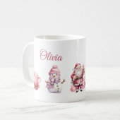Pink Christmas Kaffeetasse (Vorderseite Links)