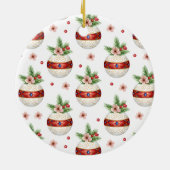 Pink Christmas Keramik Ornament (Hinten)