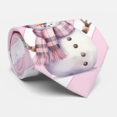 Pink Christmas Krawatte (Gerollt)