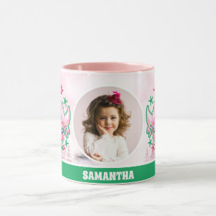 Pink Christmas Meerjungfrau Kinder Foto Heiße Scho Tasse