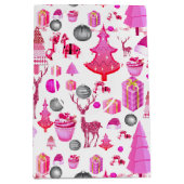 Pink Christmas Mittlere Geschenktüte (Vorderseite)