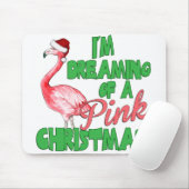 Pink Christmas Mousepad (Mit Mouse)