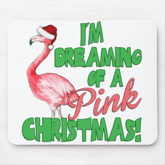 Pink Christmas Mousepad (Vorne)