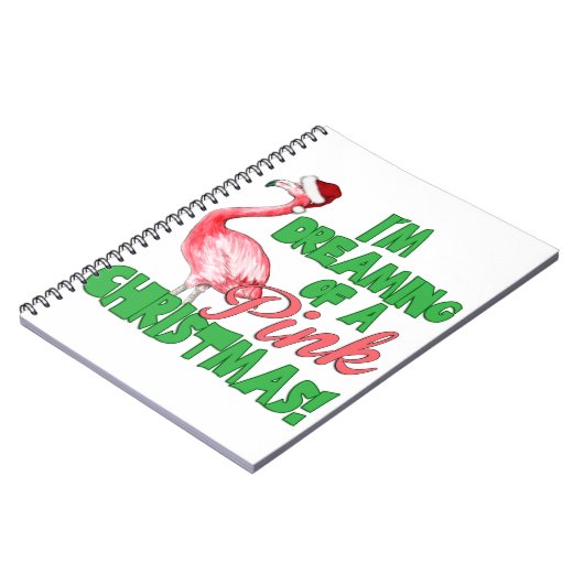 Pink Christmas Notizblock (Linke Seite)