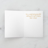 Pink Christmas Nutcracker and Tree Christmas Card Karte (Innenseite)