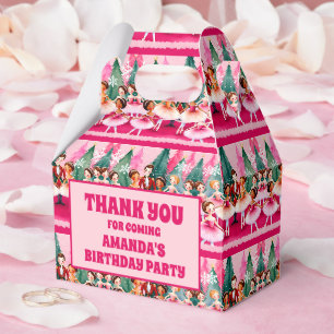 Pink Christmas Nutcracker Ballerina Kindergeburtst Geschenkschachtel