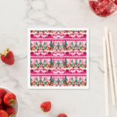 Pink Christmas Nutcracker Ballerina Kindergeburtst Serviette (Beispiel)