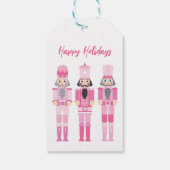 PINK CHRISTMAS NUTCRACKER GIFT STICKER GESCHENKANHÄNGER (Rückseite)
