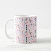 Pink Christmas Nutcracker, Gingerbrot & Snowmen Kaffeetasse (Links)