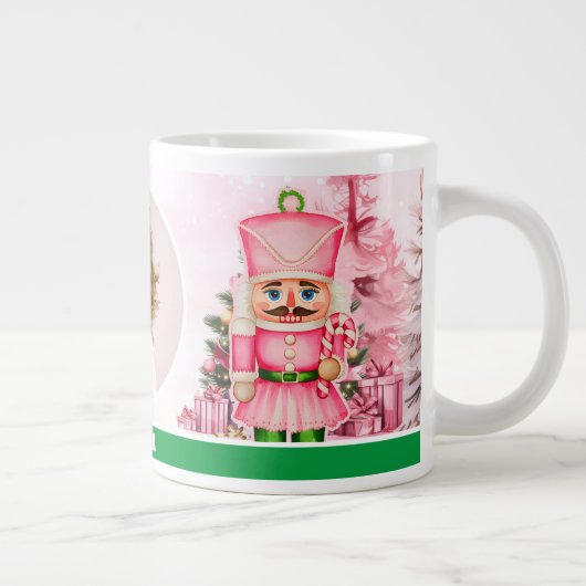 Pink Christmas Nutcracker Kinder Foto Tasse (Rechts)