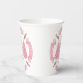 Pink Christmas Nutcracker Paper Cup Pappbecher (Links)