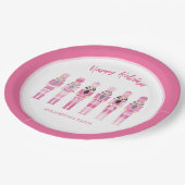 PINK CHRISTMAS NUTCRACKER PAPPTELLER (Schrägansicht)