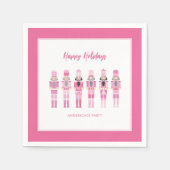 PINK CHRISTMAS NUTCRACKER SERVIETTE (Vorderseite)