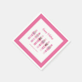 PINK CHRISTMAS NUTCRACKER SERVIETTE (Ecke)