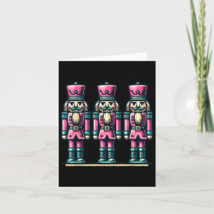 Pink Christmas Nutcracker Xmas Pink Nutcracker Karte