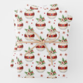 Pink Christmas Ornament Geschenkpapier Set (Beispiel)