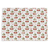 Pink Christmas Ornament Große Geschenktüte (Vorderseite)