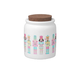 Pink Christmas Paste Nutcracker Ballet Soldiers Keksdose
