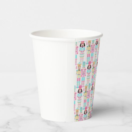 Pink Christmas Paste Nutcracker Ballet Soldiers Pappbecher (Rechts)