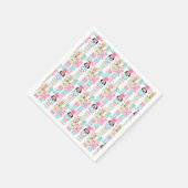 Pink Christmas Paste Nutcracker Ballet Soldiers Serviette (Ecke)