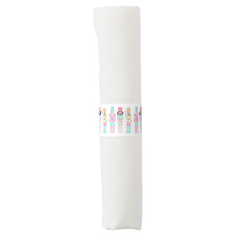 Pink Christmas Paste Nutcracker Ballet Soldiers Serviettenband