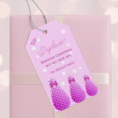 Pink Christmas Pine Cones Personalized  Geschenkanhänger