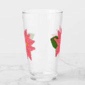 Pink Christmas Poinsettia Glas (Links)