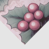 Pink Christmas Poinsettia Seidenpapier (Detail)