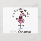 Pink Christmas Postkarte (Vorderseite)
