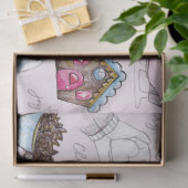 Pink Christmas Seidenpapier (Geschenk)