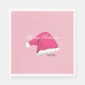 Pink Christmas Serviette (Vorderseite)