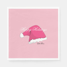 Pink Christmas Serviette