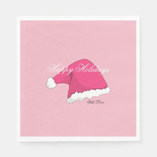 Pink Christmas Serviette (Vorderseite)