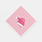 Pink Christmas Serviette (Ecke)