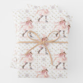 Pink Christmas Skaten Girl Geschenkpapier Set (Beispiel)
