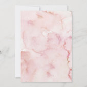 Pink Christmas Snowflake clothesline Baby Shower Einladung (Rückseite)