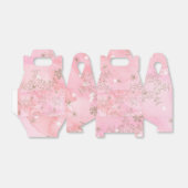 Pink Christmas Snowflakes Boho Pattern Geschenkschachtel (Ungefaltet)