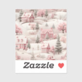 Pink Christmas sticker (Blatt)