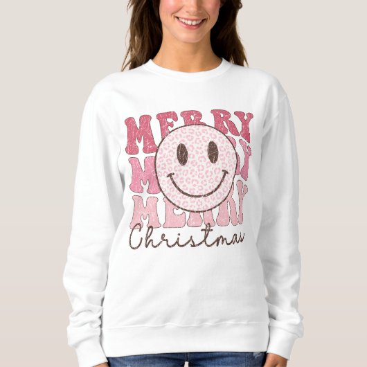 Pink Christmas Sweatshirt (Vorderseite)