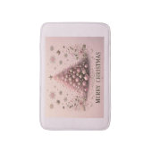 Pink Christmas Tree Merry Christmas Badematte (Vorderseite Vertikal)