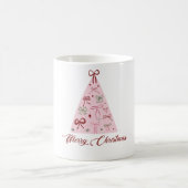 Pink Christmas Tree Mug Kaffeetasse (Mittel)