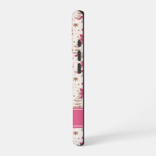 Pink Christmas Tree Phone Case | Personalized iPhone Hülle (Linke Seite)