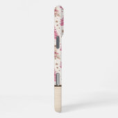 Pink Christmas Tree Phone Case with Name iPhone Hülle (Rechte Seite)