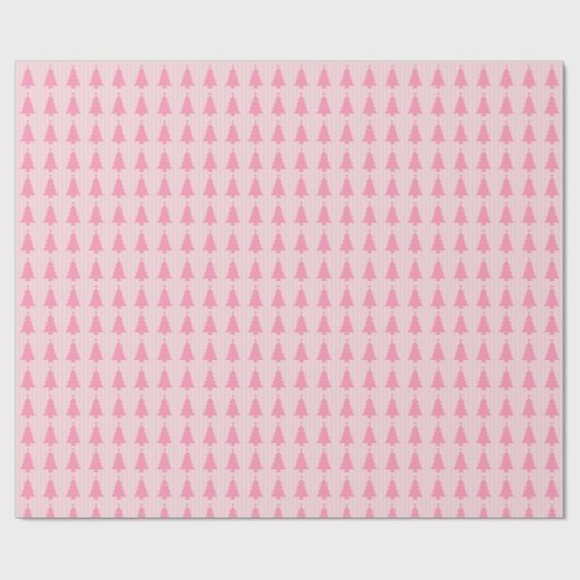 Pink Christmas Trees - Modern Holiday Pattern Geschenkpapier (Flach)