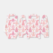 Pink Christmas Trees Muster Geschenkschachtel (Ungefaltet)