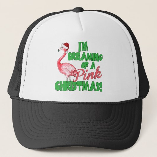 Pink Christmas Truckerkappe (Vorderseite)