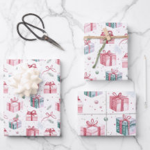 Pink Christmas Vintage Geschenkpakete