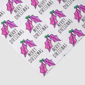 Pink Christmas Watercolor Holzofenpapier Seidenpapier (Ausschnitt)