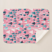 Pink Christmases Sherpadecke (Vorderseite (Horizontal))