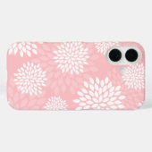 Pink Chrysanthema Blumenmuster Case-Mate iPhone Hülle (Rückseite (Horizontal))